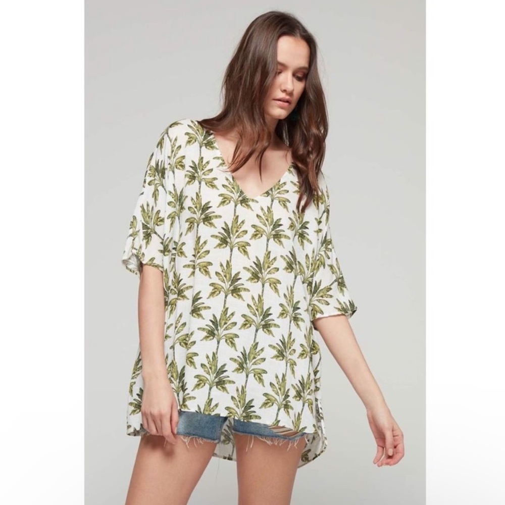 SMYM Maia Palm Leaf Print Tunic